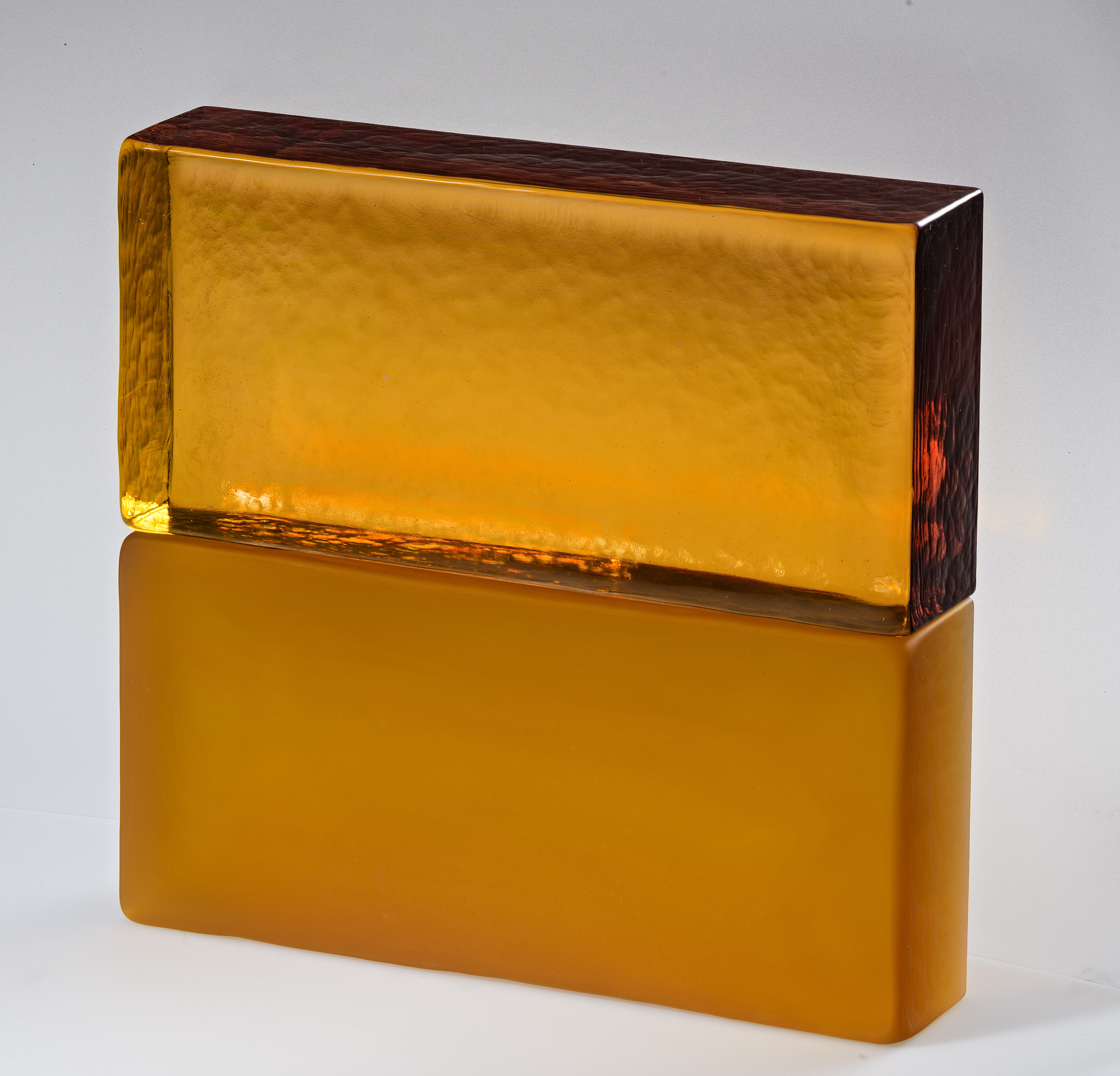 Finitura Mattone vetro Poesia Glass Bricks Golden Amber